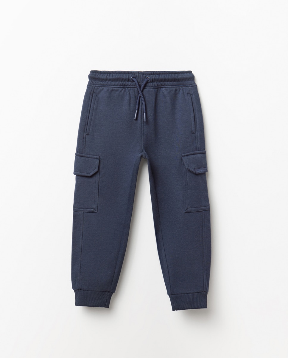 Calças Cargo Jogger Sfera Marinho-1