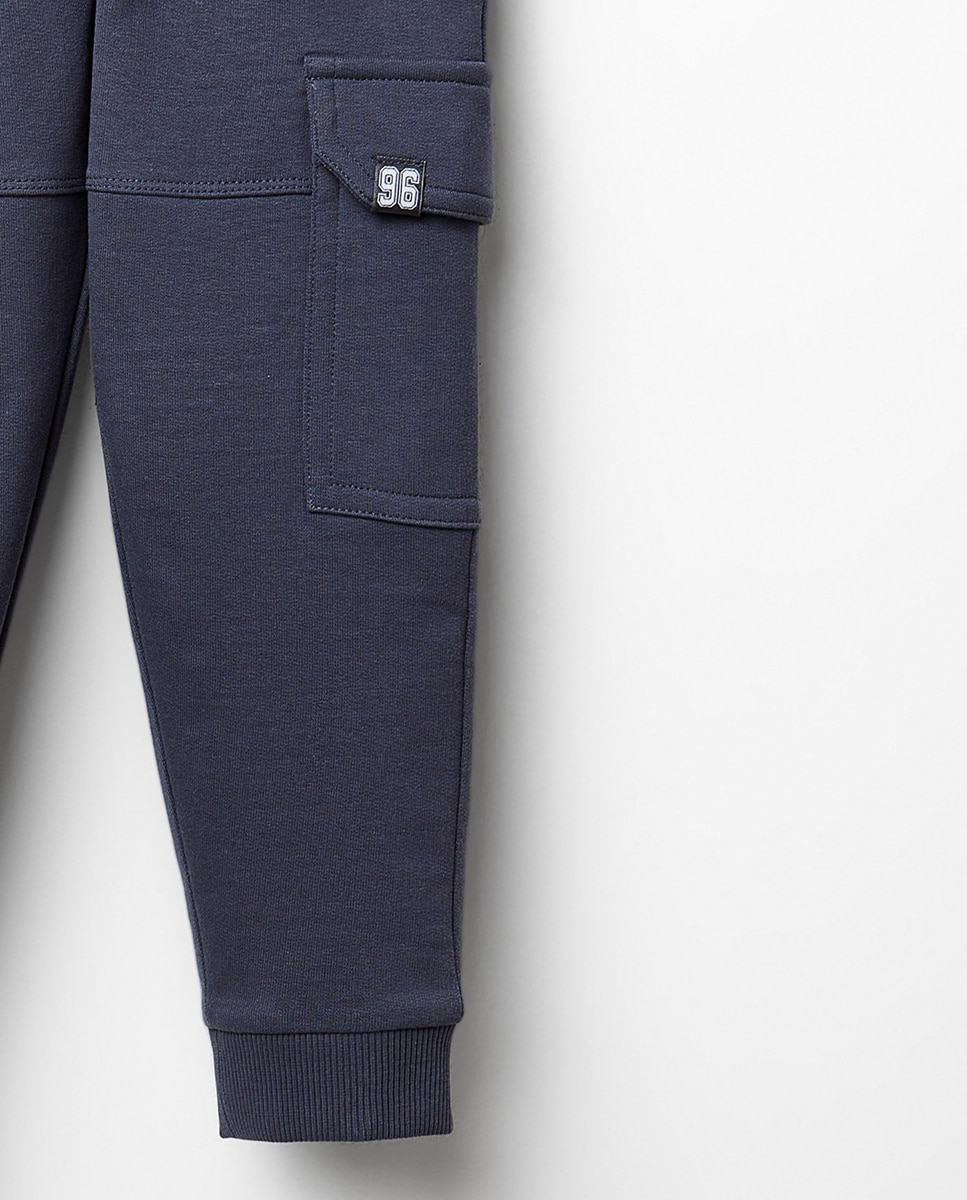 Joggers Cargo Sfera 430 Azul Escuro-2