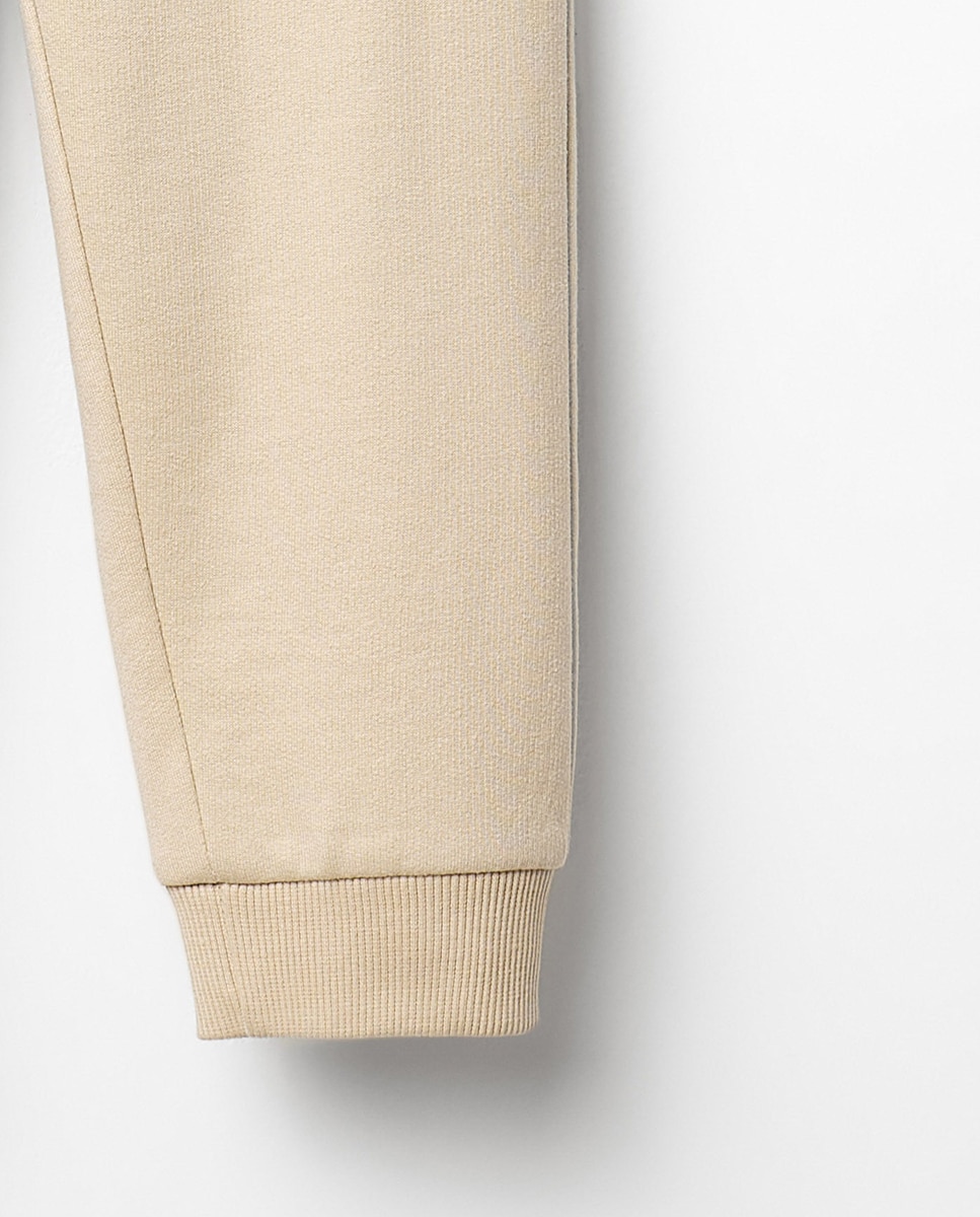 Pantalón felpa bolsillos - Sfera - Blanco roto Blanco roto-3