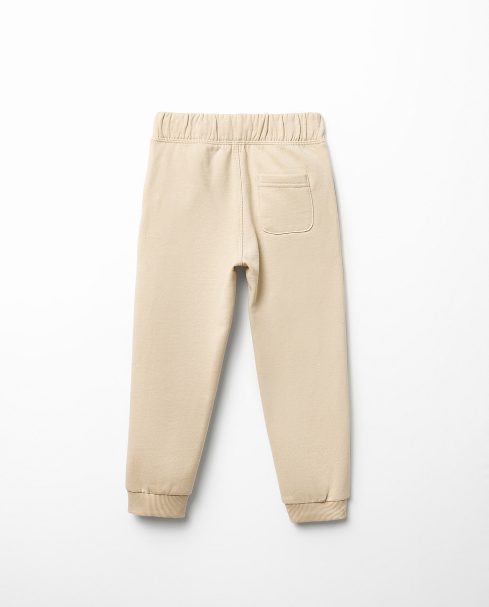 Pantalón felpa bolsillos - Sfera - Blanco roto Blanco roto-5