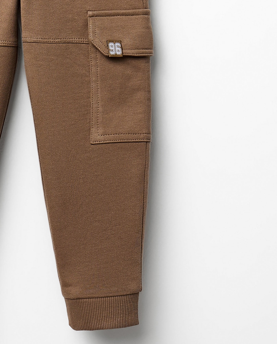 Joggers Cargo Sfera Castanho-3