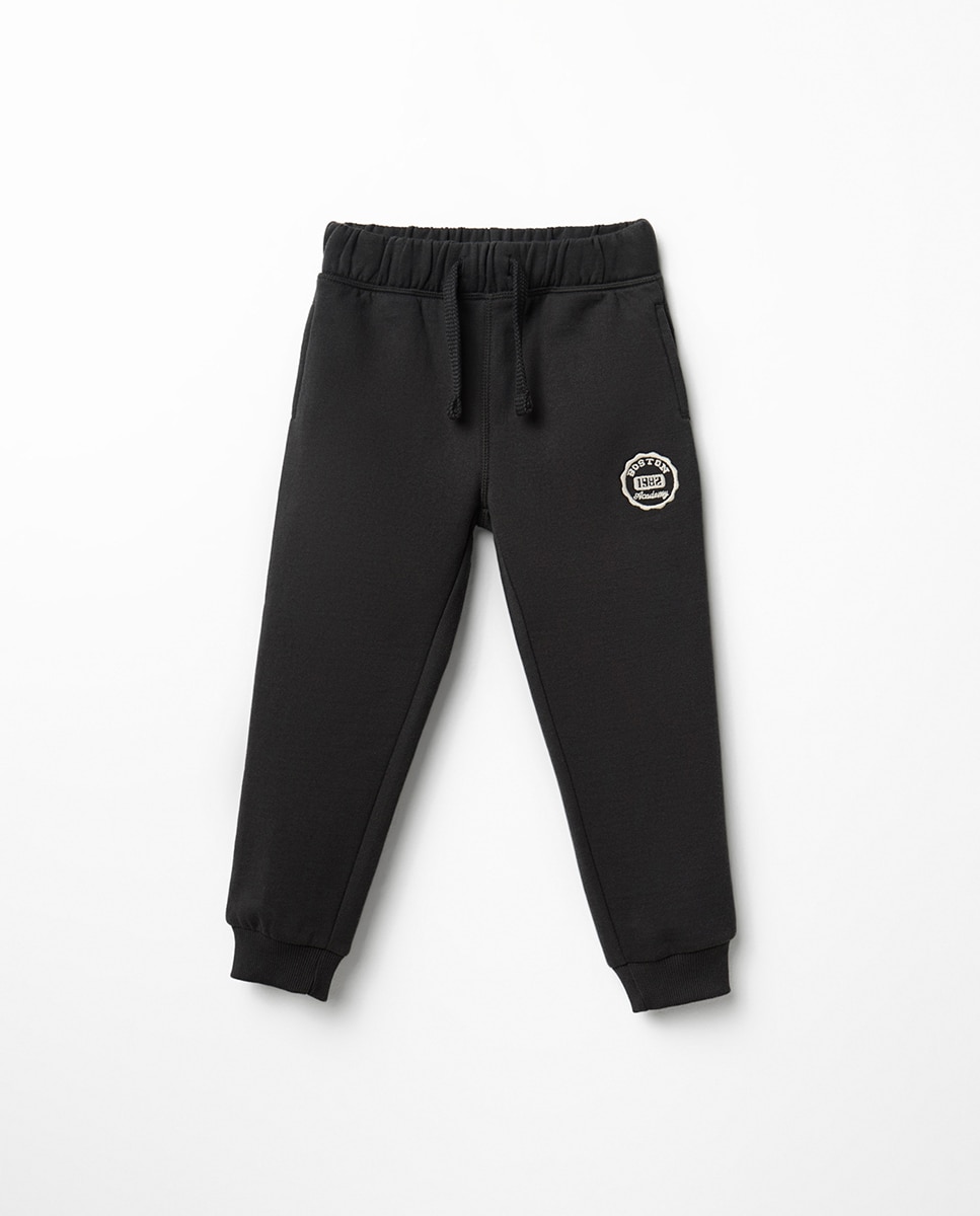 Pantalón felpa bolsillos - Sfera - 830 Antracita 830 Antracita-1