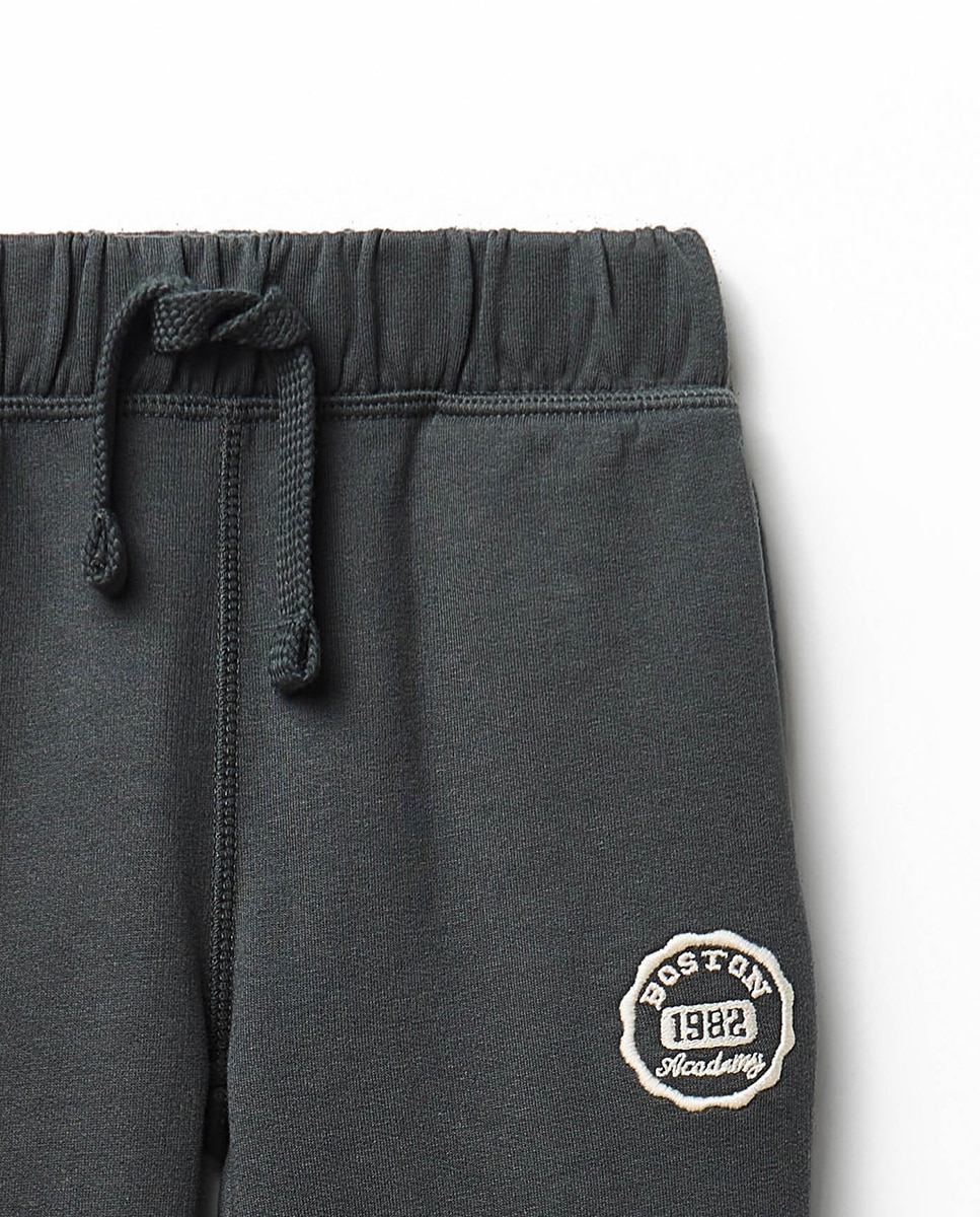 Pantalón felpa bolsillos - Sfera - 820 Gris medio 820 Gris medio-2