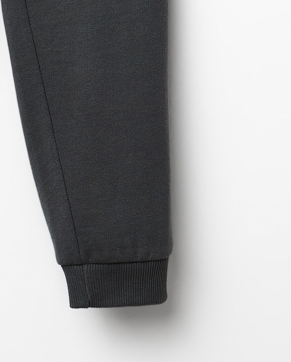 Pantalón felpa bolsillos - Sfera - 820 Gris medio 820 Gris medio-3