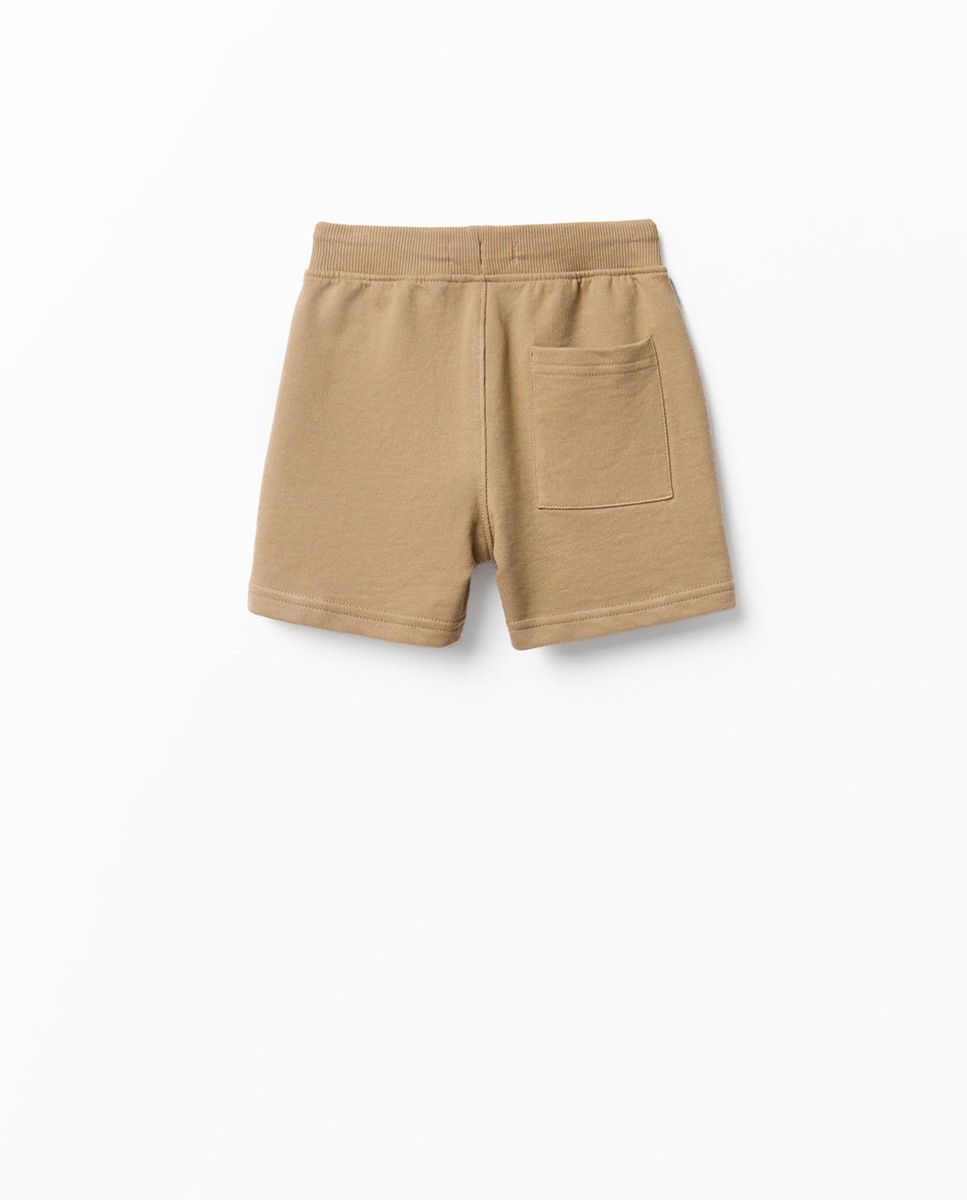 Bermudas Básicas Terry Sfera Bege-4