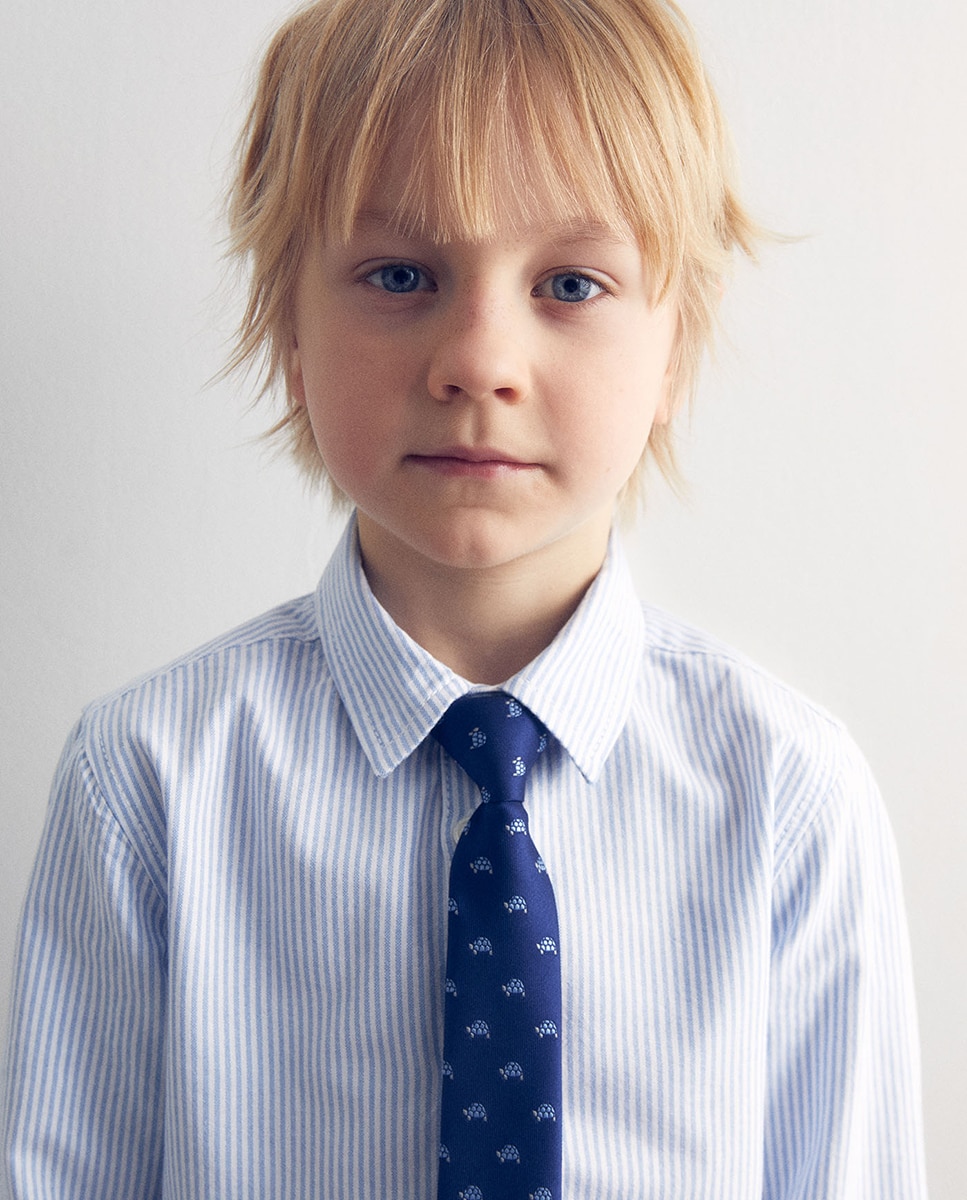Camisa Oxford às Riscas Sfera Azul-claro-2