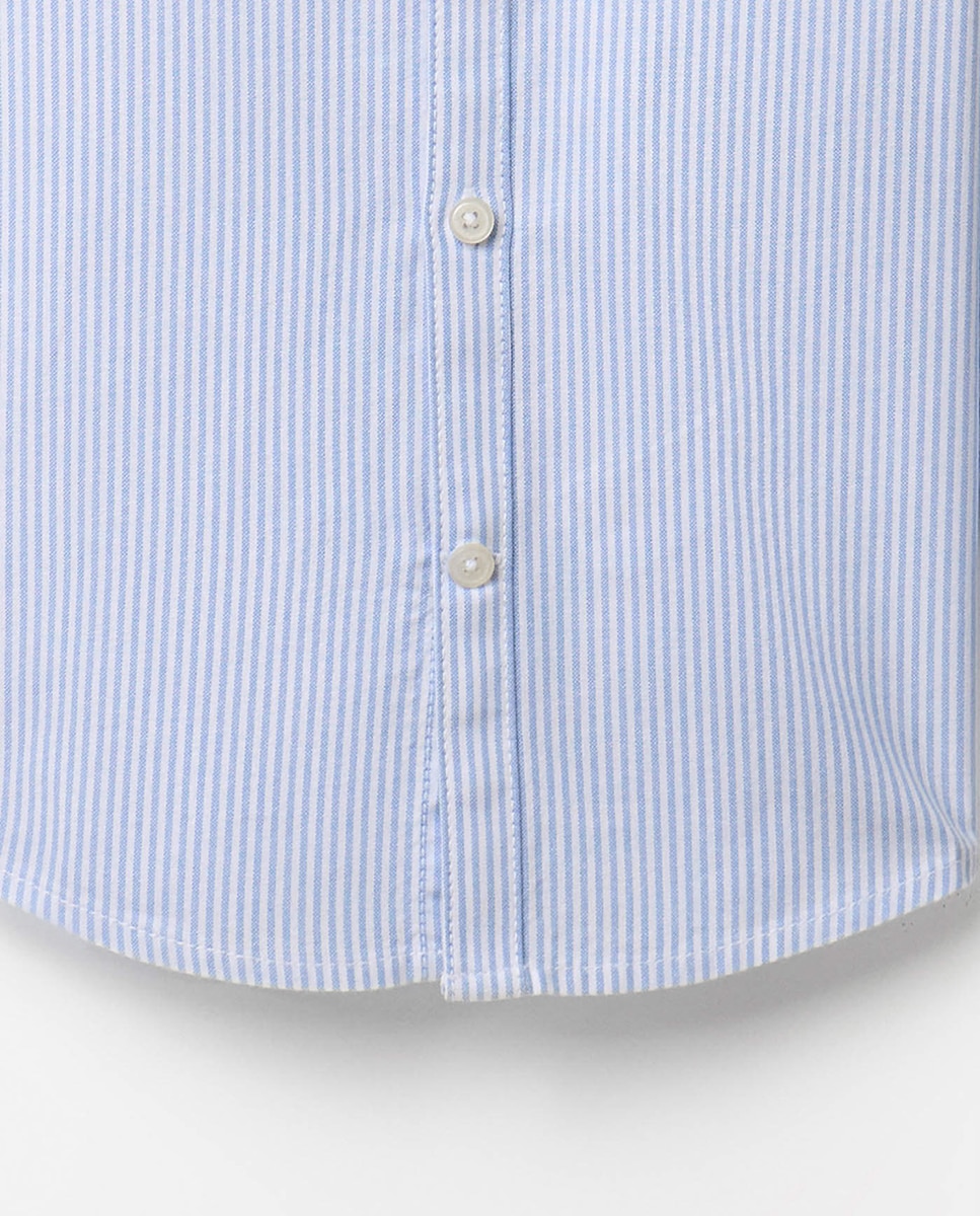 Camisa Oxford às Riscas Sfera Azul-claro-6