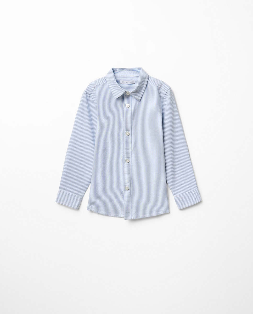 Imagem 0 de Camisa Oxford às Riscas