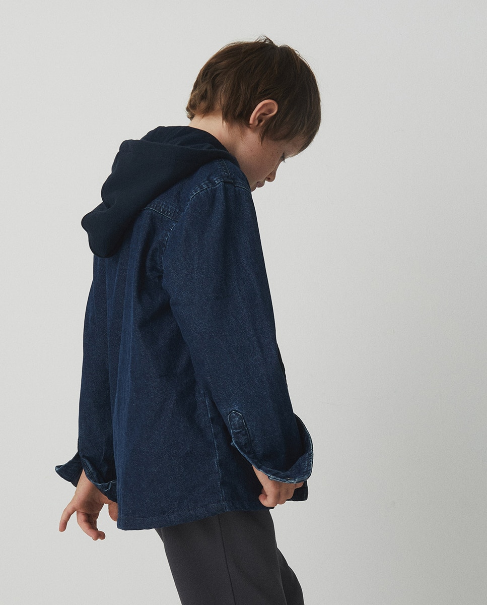 Imagen 0 de Sobrecamisa forrada denim