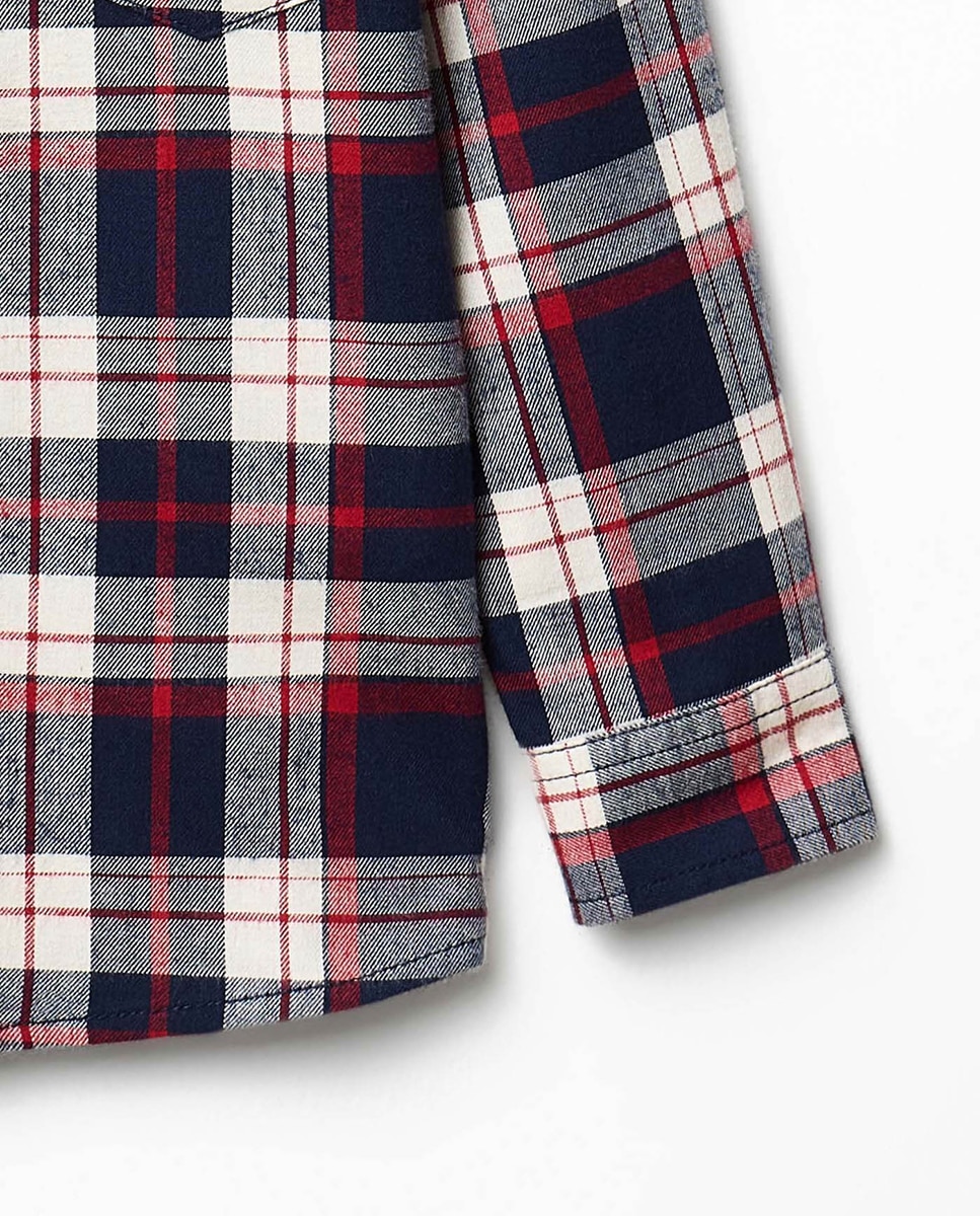 Camisa franela cuadros - Sfera - 600 Rojo 600 Rojo-3
