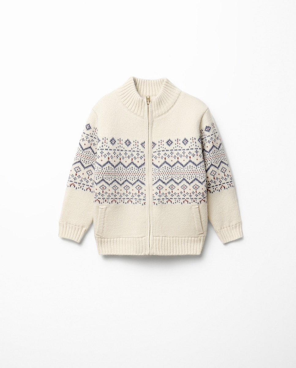 Chaqueta jaquard - Sfera - 120 Crudo 120 Crudo-3