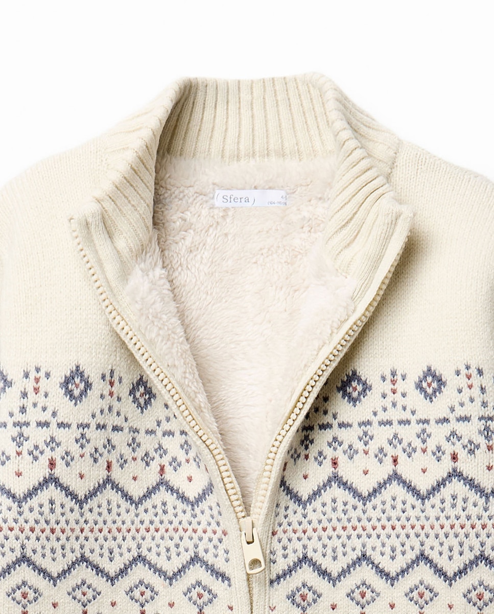 Chaqueta jaquard - Sfera - 120 Crudo 120 Crudo-5