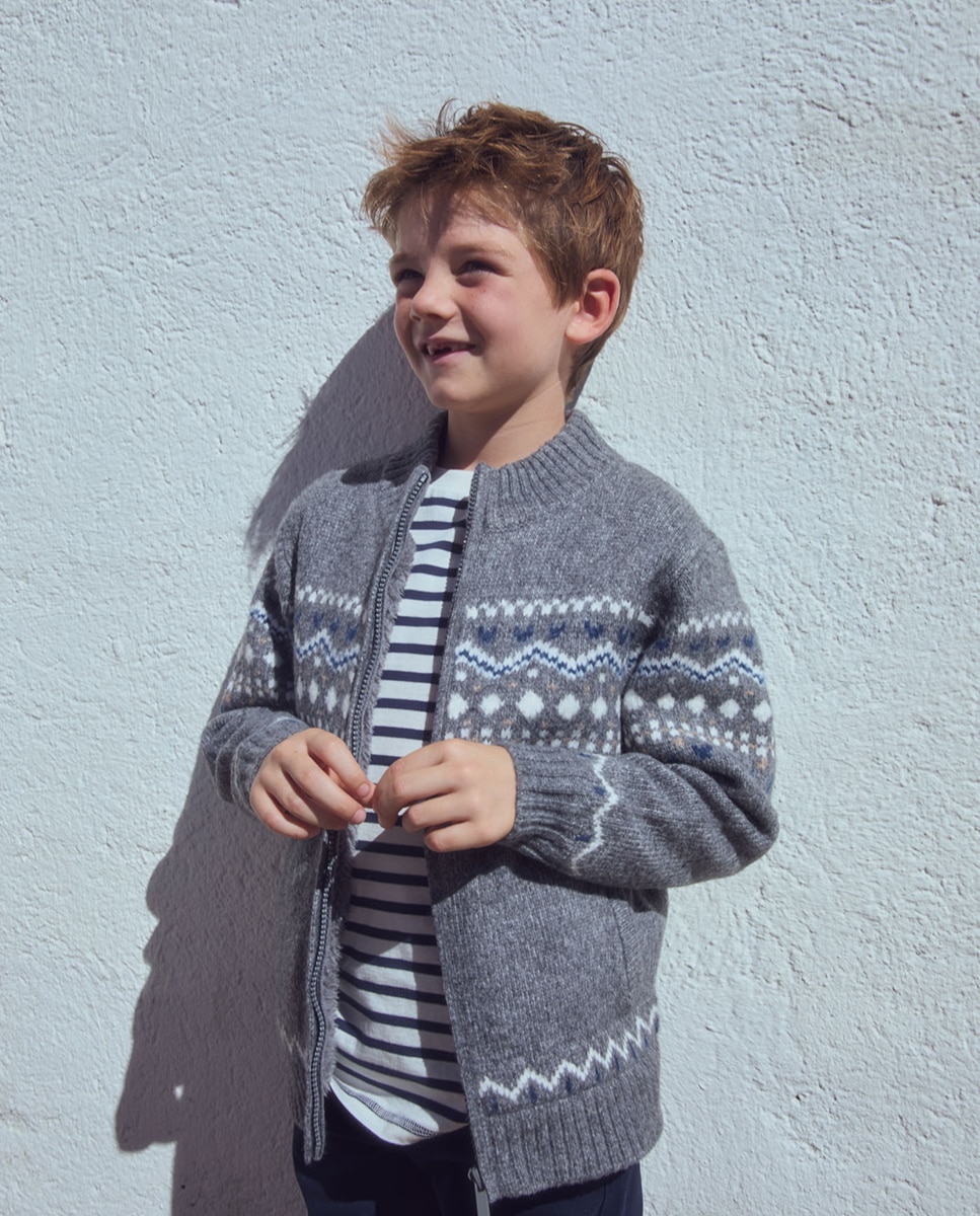 Imagen 1 de Chaqueta jacquard - Sfera - 830 Antracita 830 Antracita