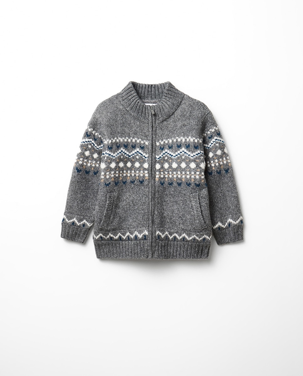 Imagen 3 de Chaqueta jacquard - Sfera - 830 Antracita 830 Antracita
