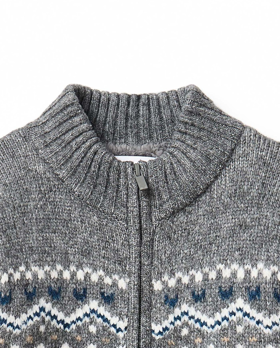 Imagen 4 de Chaqueta jacquard - Sfera - 830 Antracita 830 Antracita