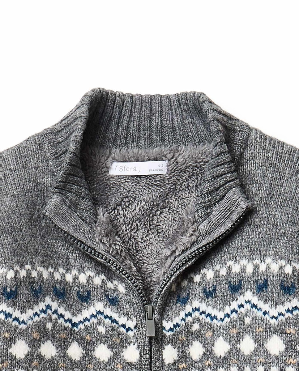 Imagen 6 de Chaqueta jacquard - Sfera - 830 Antracita 830 Antracita