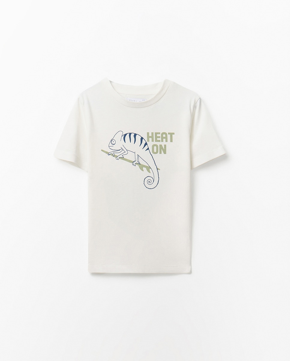 T-shirt Camaleão Sfera Branco-marfim-1