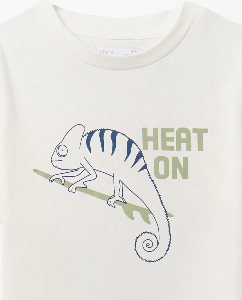 T-shirt Camaleão Sfera Branco-marfim-2