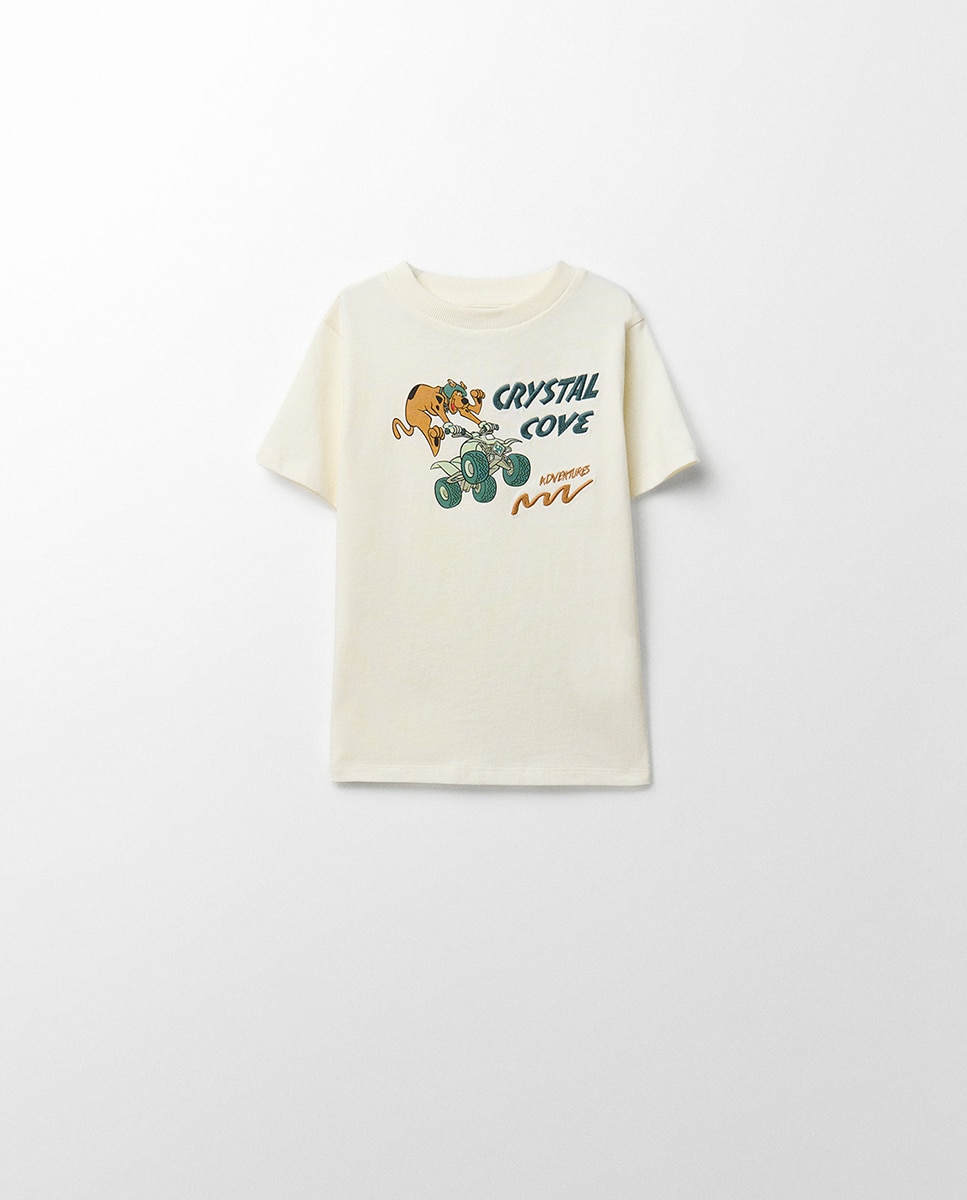 T-shirt com Estampado Scooby Sfera Cru-1