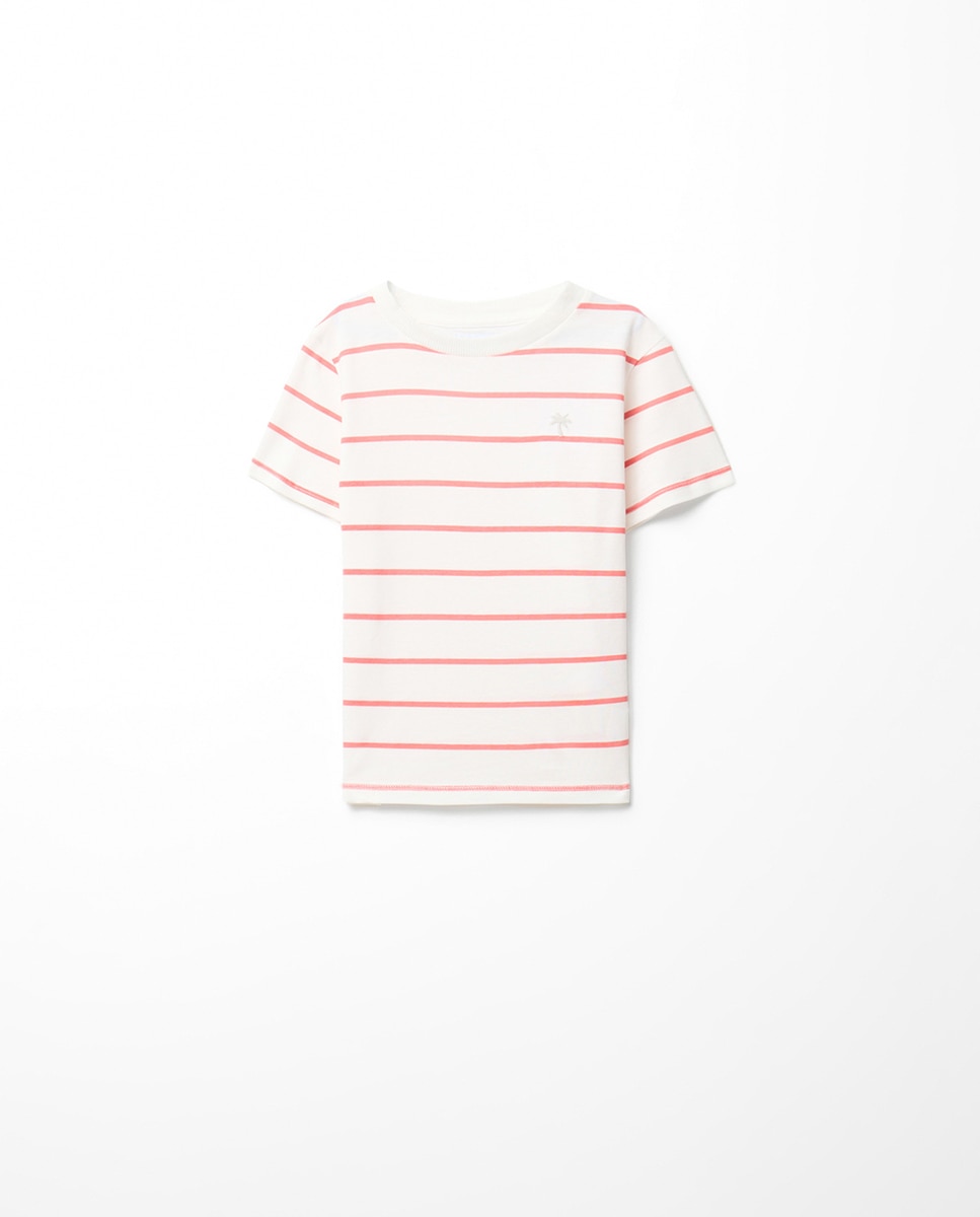 Imagem 0 de T-shirt de Manga Curta às Riscas