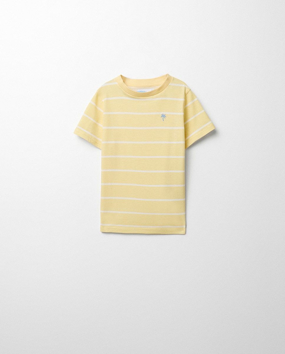 Imagem 0 de T-shirt de Manga Curta às Riscas