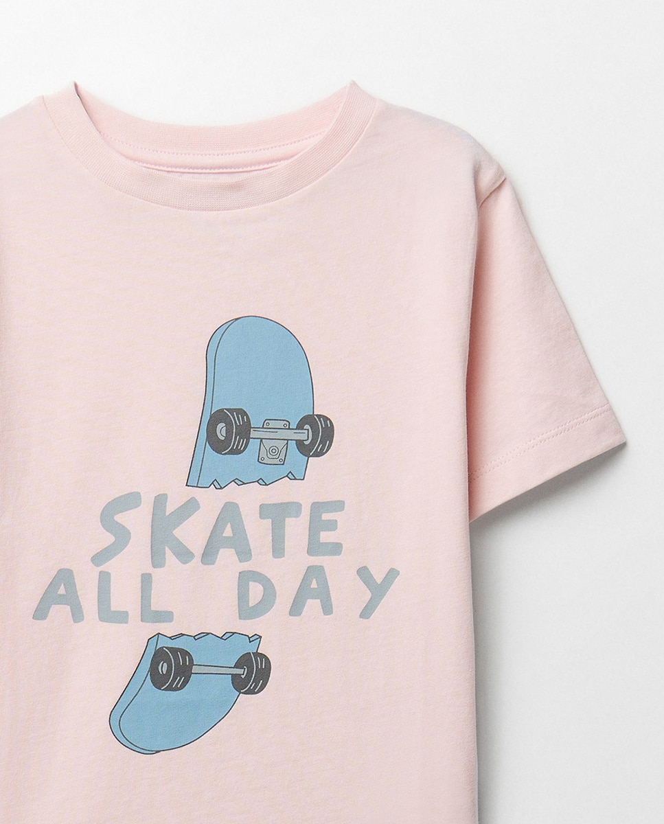 T-shirt Skate Rosa-claro-2