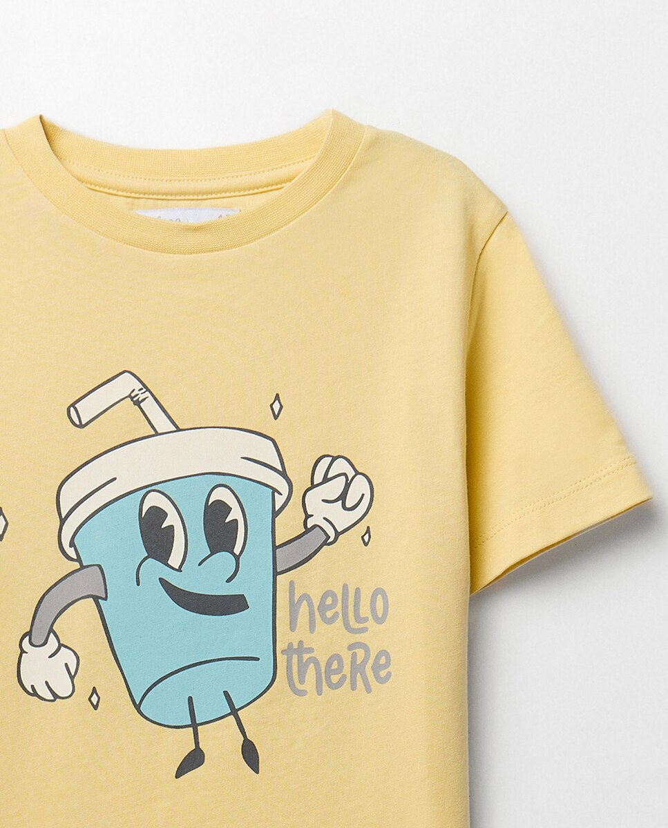 T-shirt Batido Sfera Amarelo-claro-2