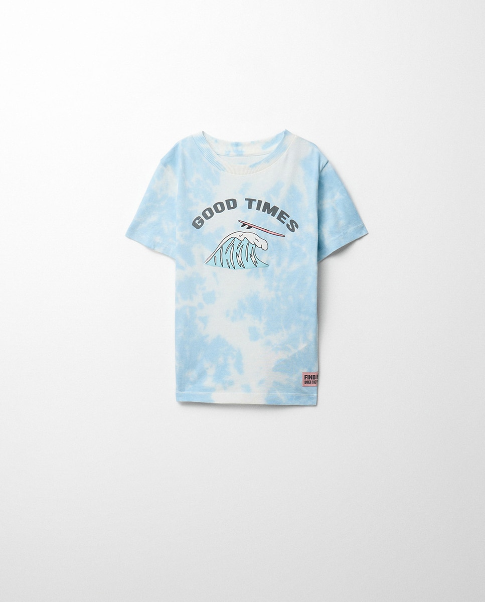T-shirt Tie Dye Nebulosa Azul-6