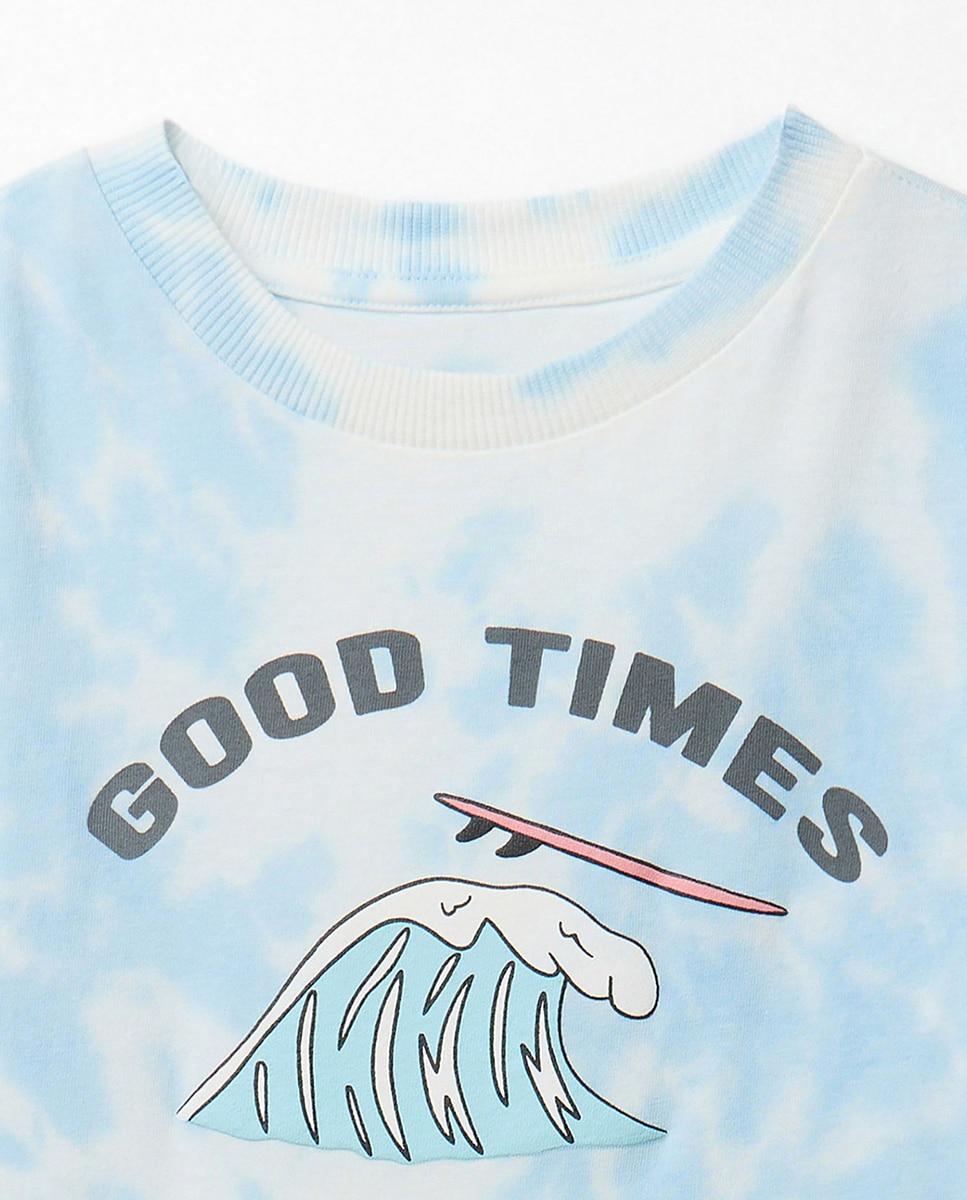 T-shirt Tie Dye Nebulosa Azul-7