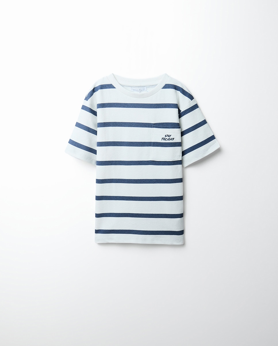 Imagem 0 de T-shirt às Riscas com Textura