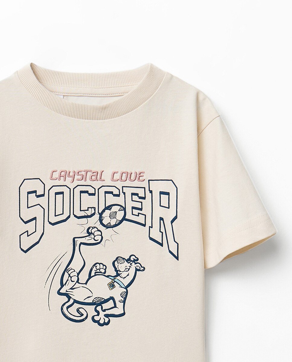 T-shirt com Estampado Scooby Cru-2