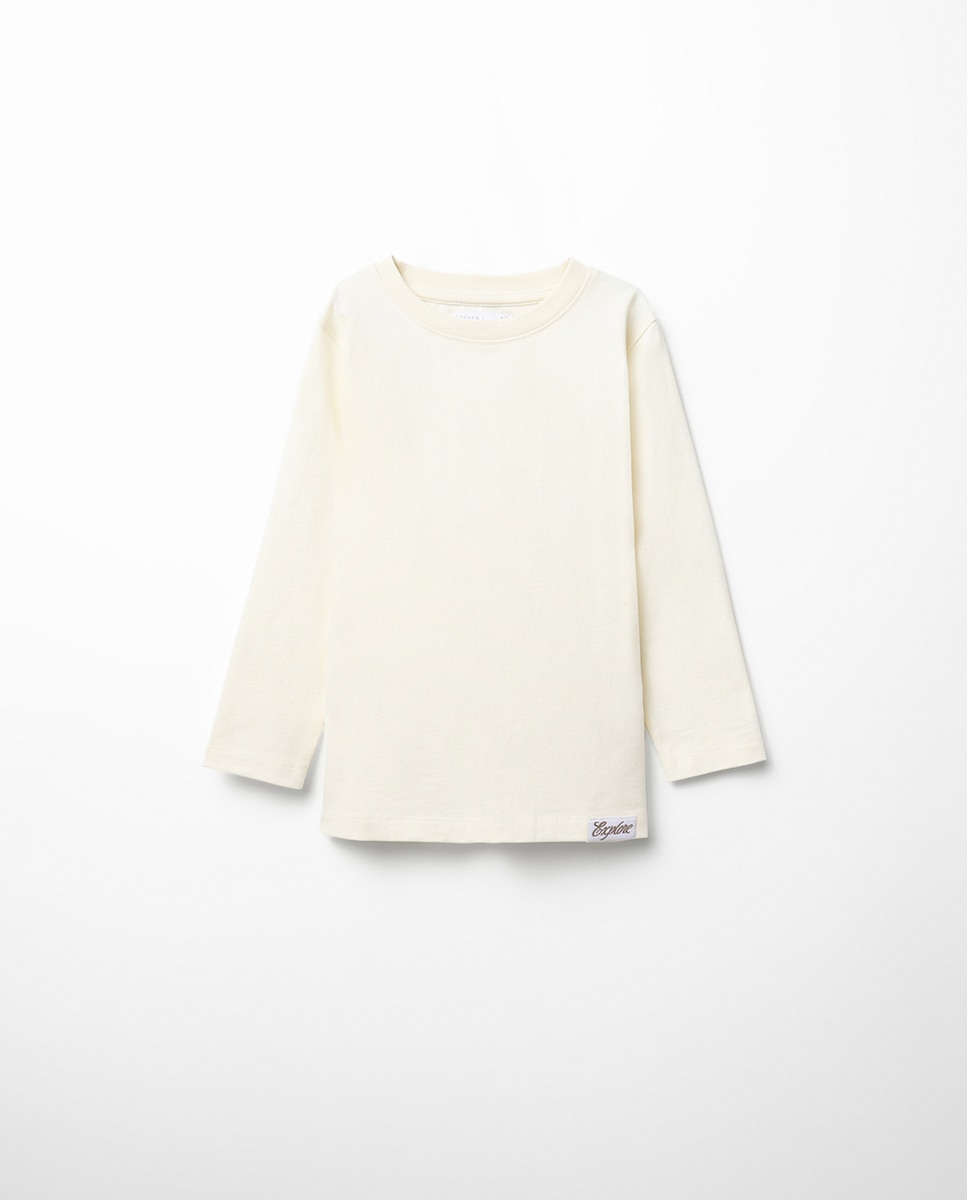 Camiseta lisa básica - Sfera - Blanco roto Blanco roto-1