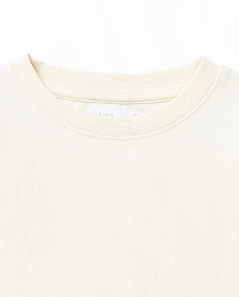 Camiseta lisa básica - Sfera - Blanco roto Blanco roto-2