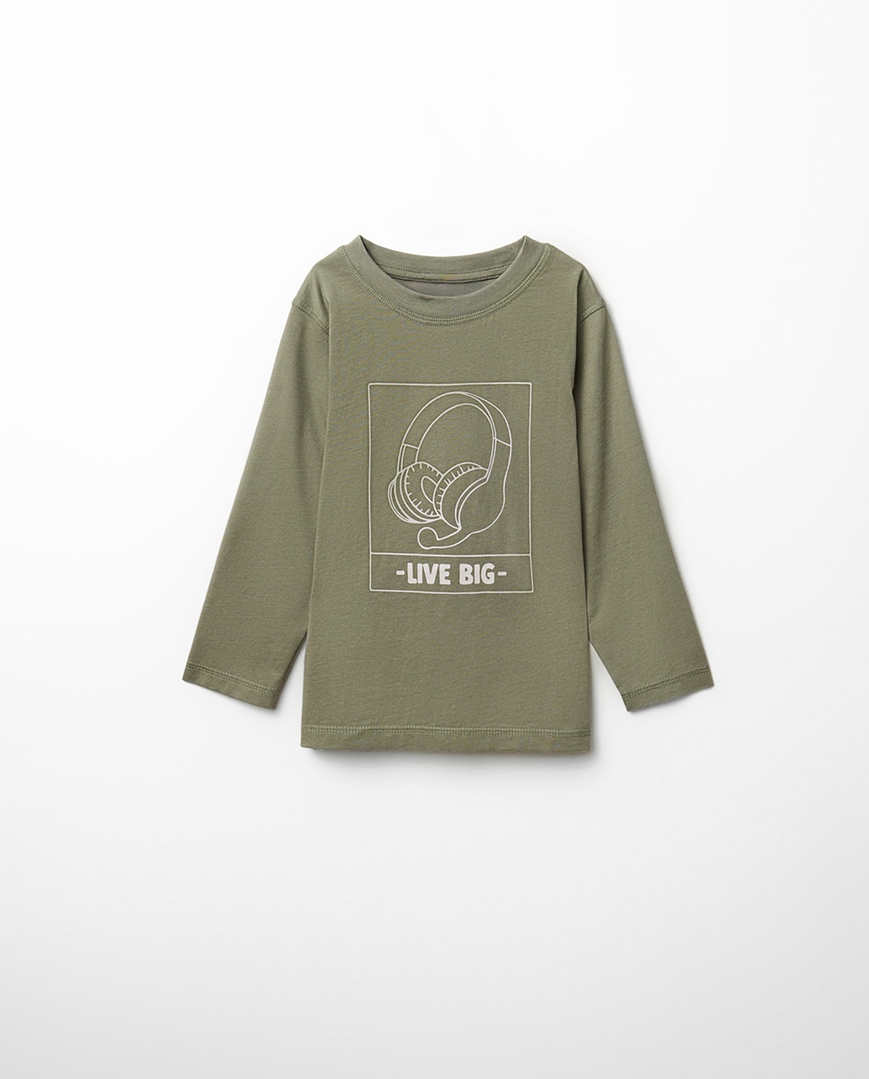 Imagem 0 de T-shirt com Estampado Básico