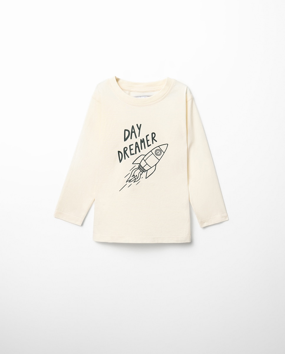 Imagem 0 de T-shirt com Estampado Básico