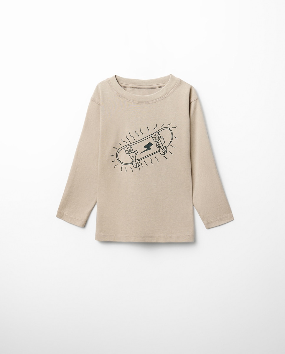 Imagem 0 de T-shirt com Estampado Básico
