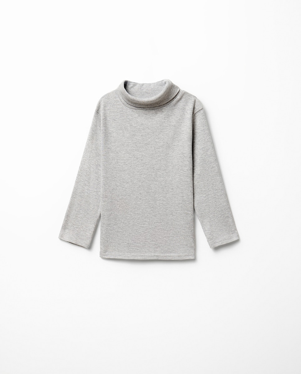 Camiseta cuello cisne - Sfera - Gris claro Gris claro-1