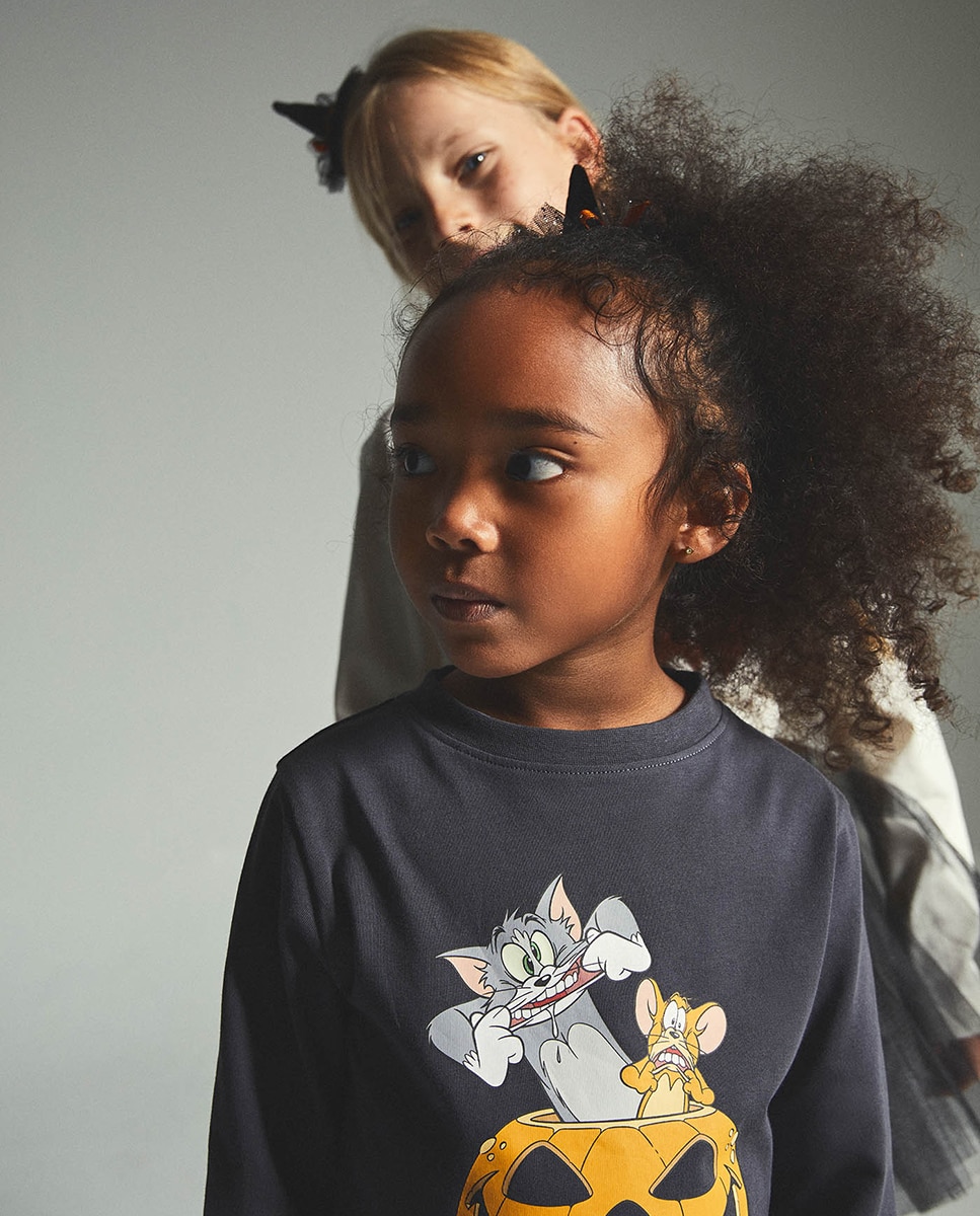 T-shirt com Estampado Tom and Jerry 830 Antracite-4