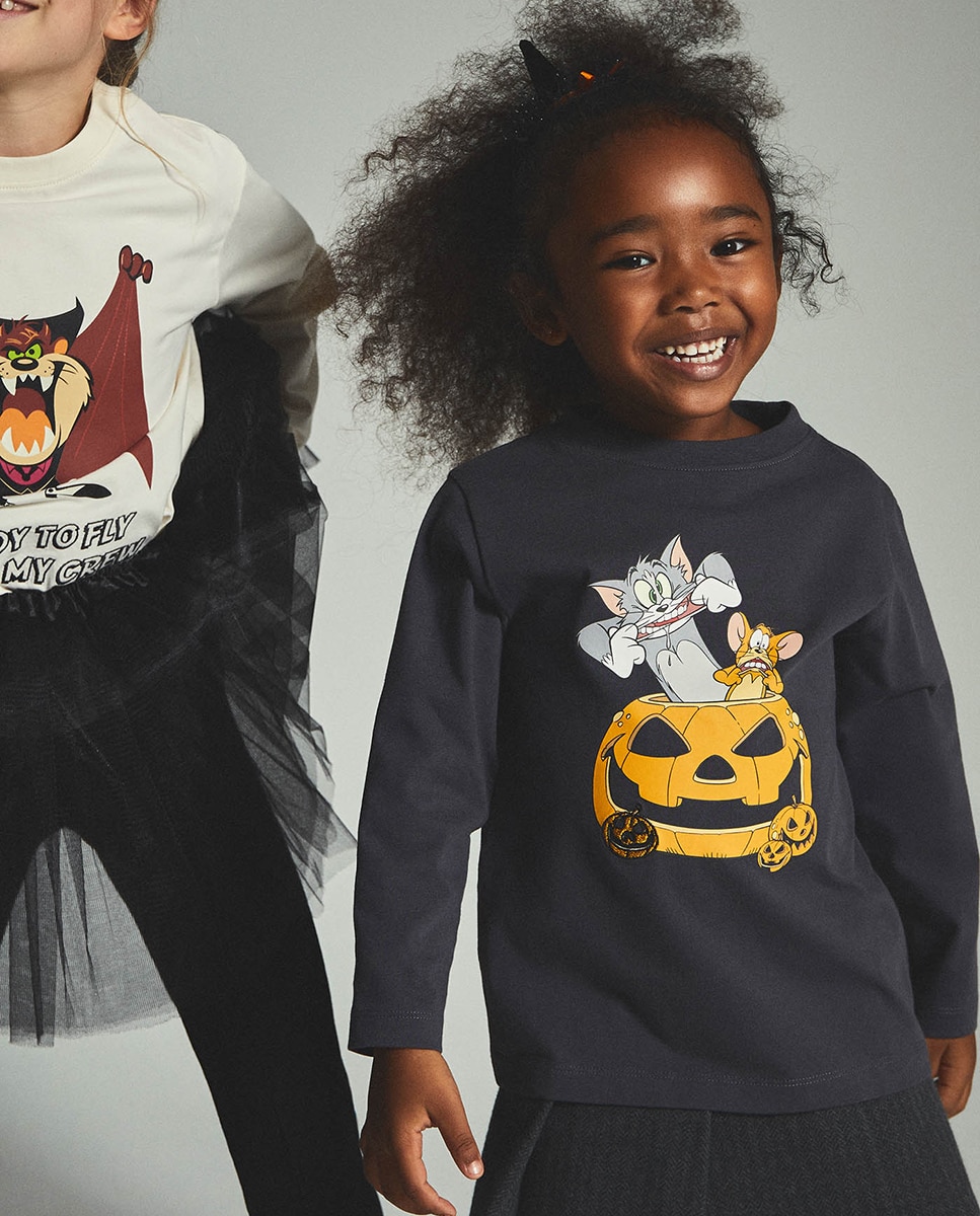 T-shirt com Estampado Tom and Jerry 830 Antracite-5