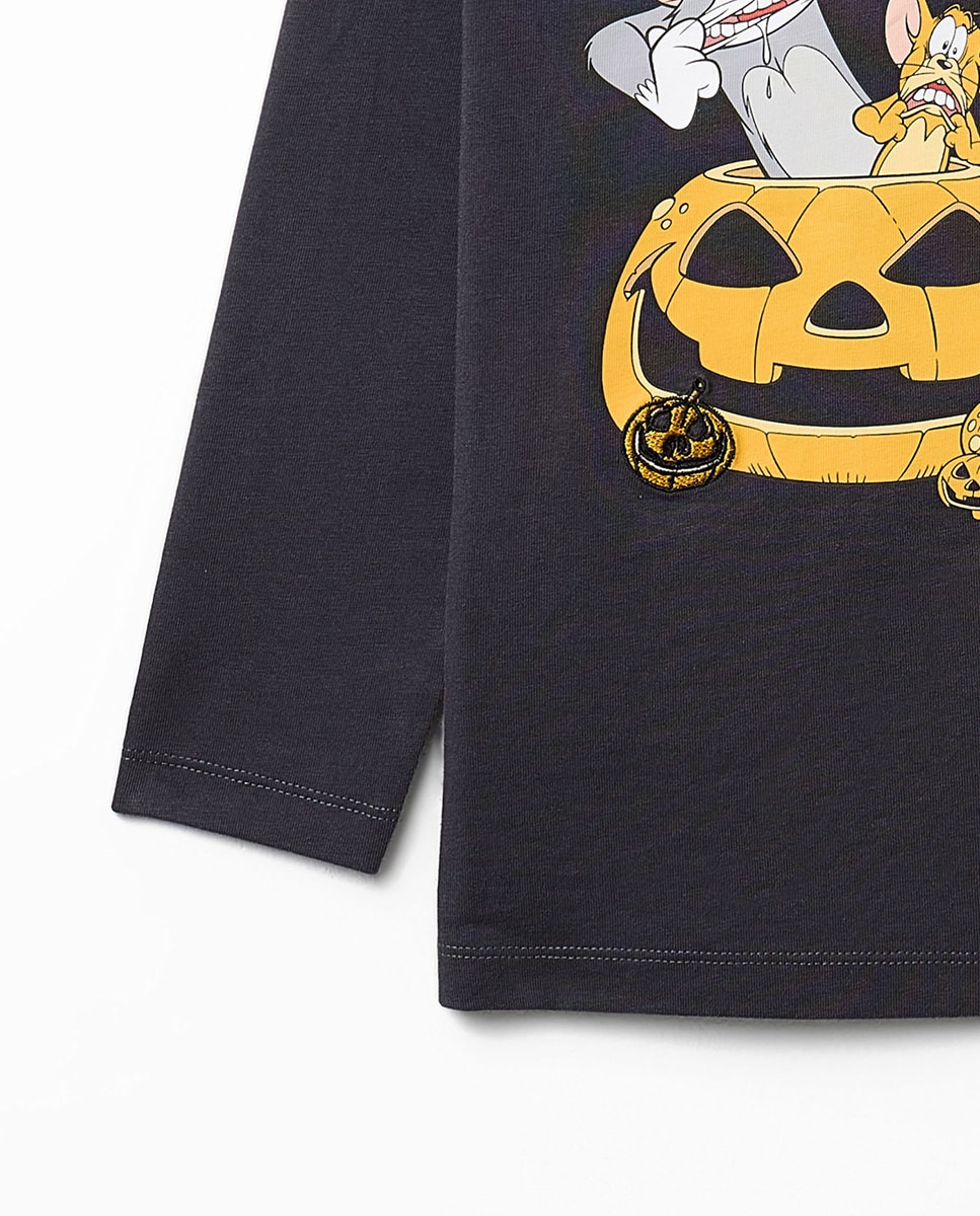 T-shirt com Estampado Tom and Jerry 830 Antracite-8