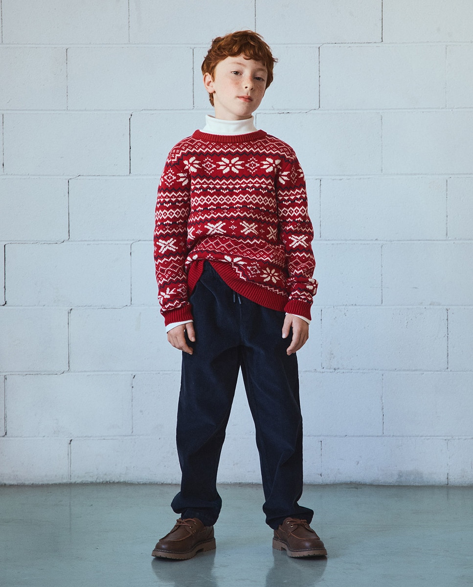 Camisola de Malha Alpina Vermelho-1