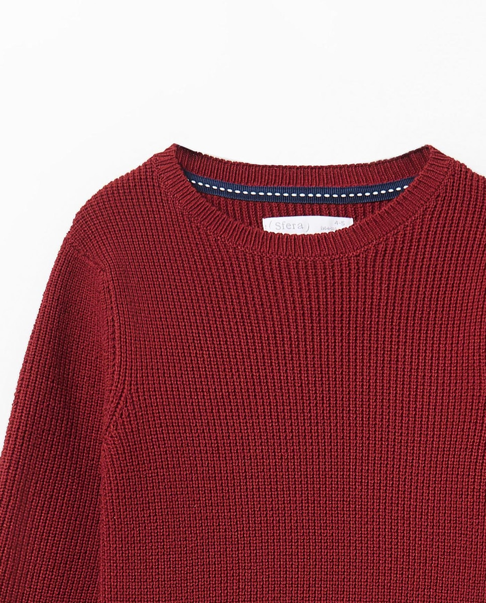 Camisola de Malha Básica 600 Vermelho-2