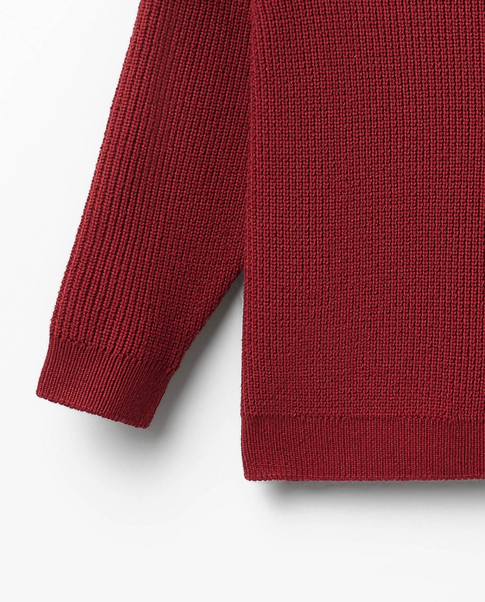 Camisola de Malha Básica 600 Vermelho-3
