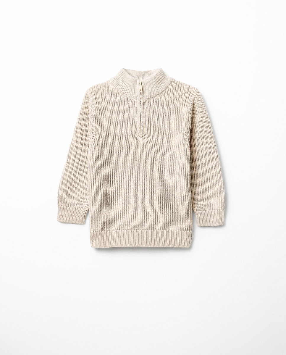 Jersey rib cremallera - Sfera - 120 Crudo 120 Crudo-1