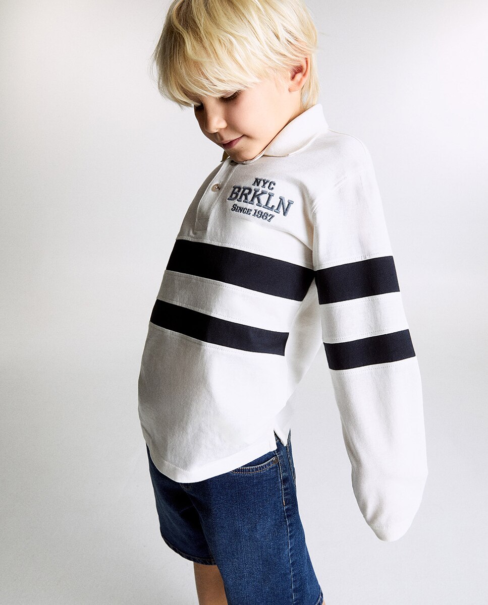 Polo com Risca Branco-marfim-3