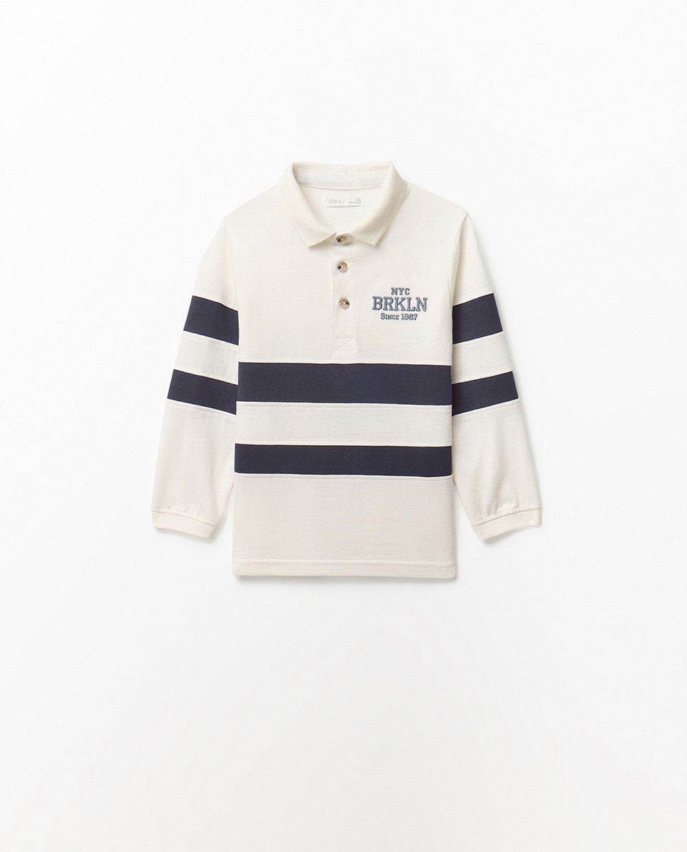 Polo com Risca Branco-marfim-4