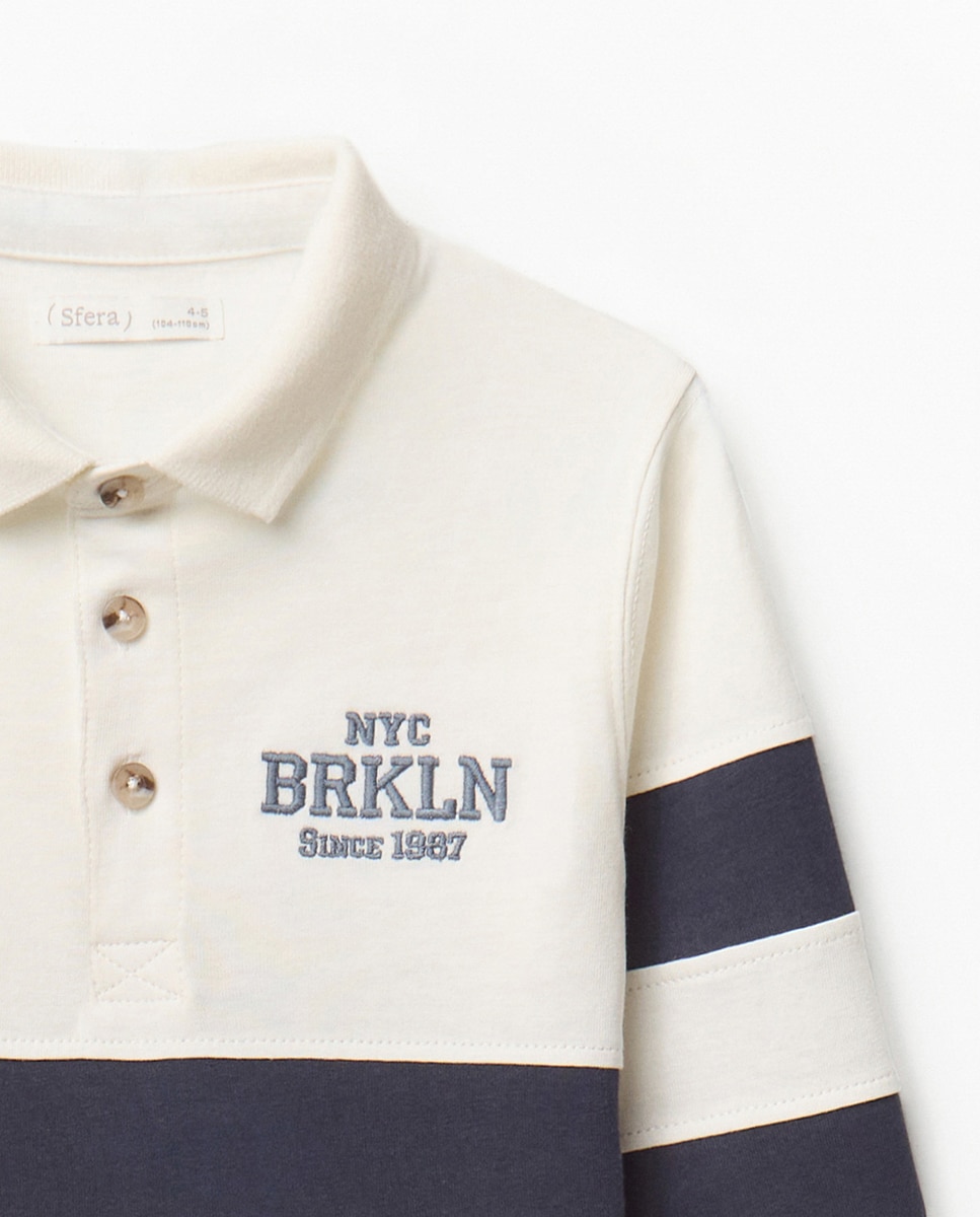 Polo com Risca Branco-marfim-5