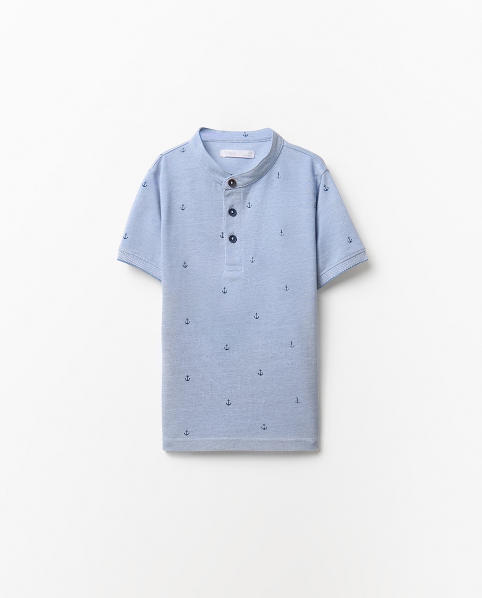 Polo Estampado Azul-escuro-4