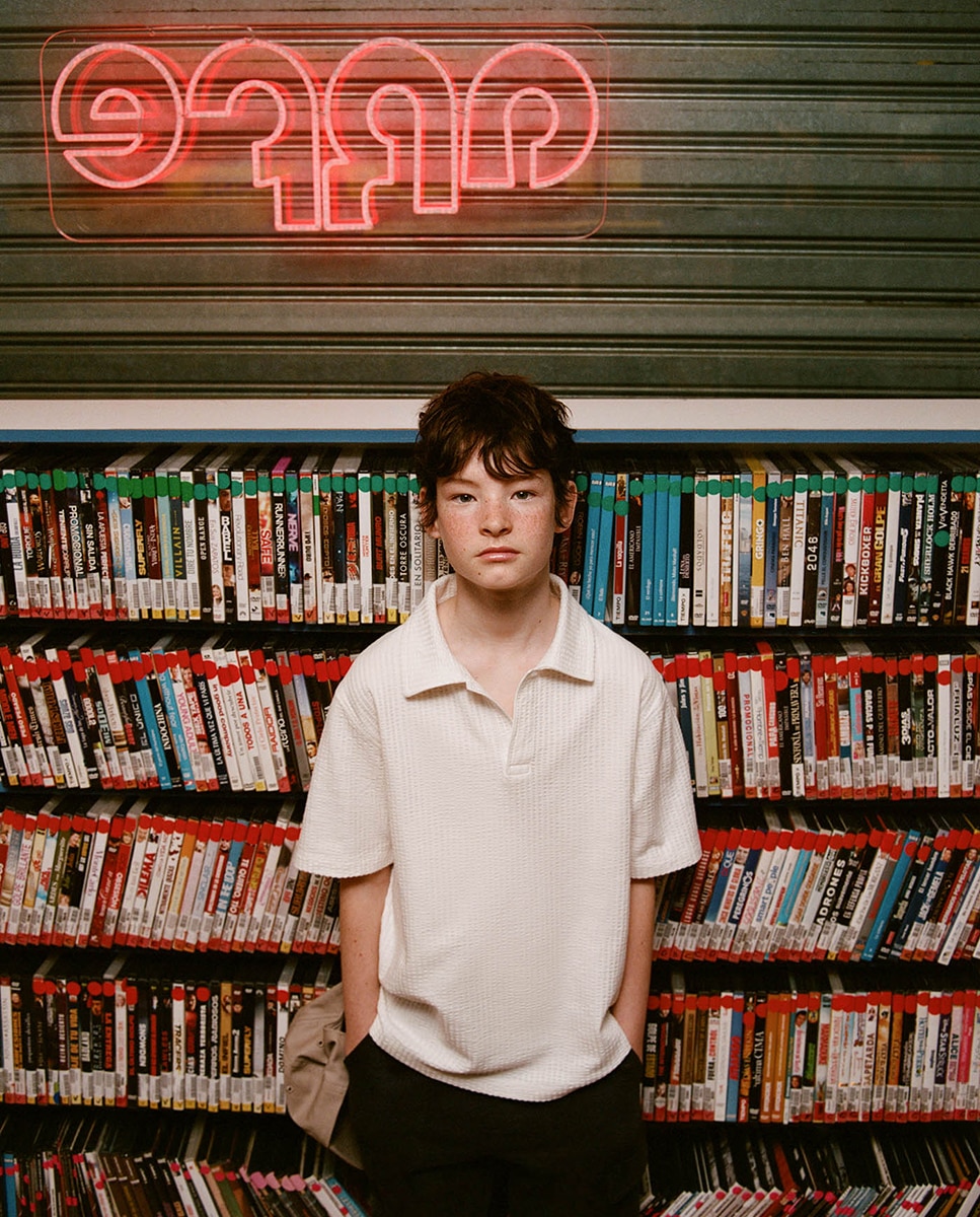 Polo com Textura Branco-marfim-1