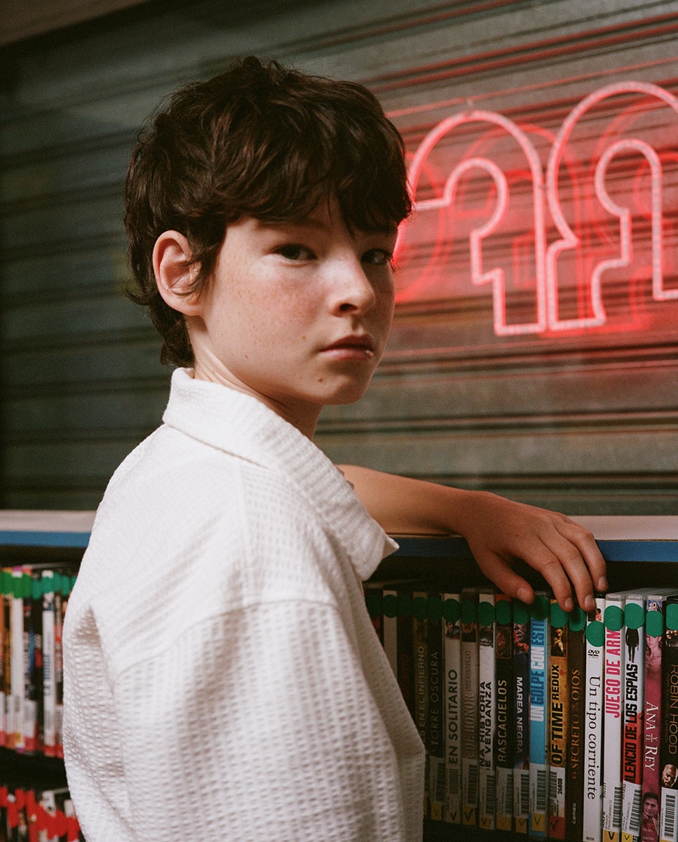 Polo com Textura Branco-marfim-2